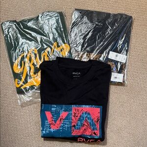 RVCA youth large Graphic T-Shirt Trio